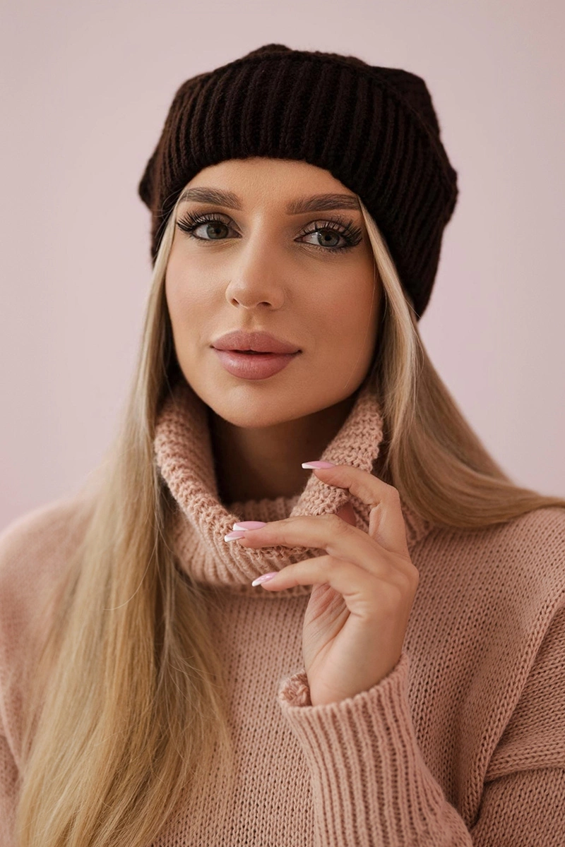 Kolekcje 2 Czapka damska Ingrid K371 brązowa
