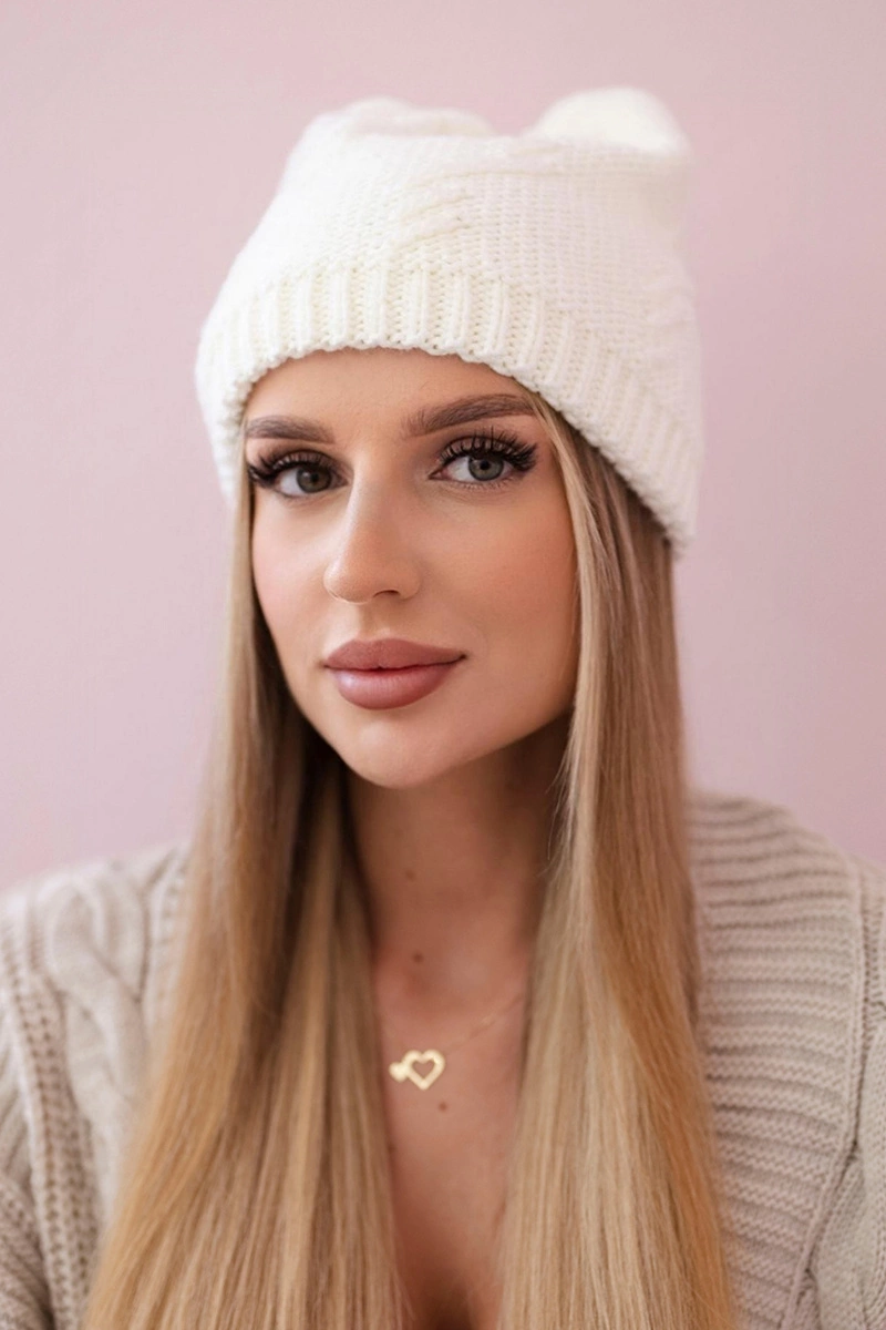 Kolekcje 1 Czapka damska Lorena K377 ecru