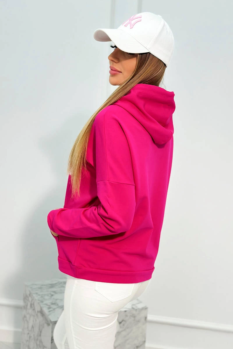 Bluza z napisem Voyage fuksja 3 Bluza z napisem Voyage fuksja - obrazek 3