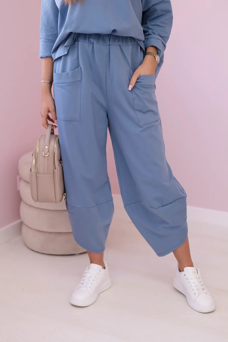 Komplet bawełniany bluza + spodnie jeansowy 5 Komplet bawełniany bluza + spodnie jeansowy - obrazek 5