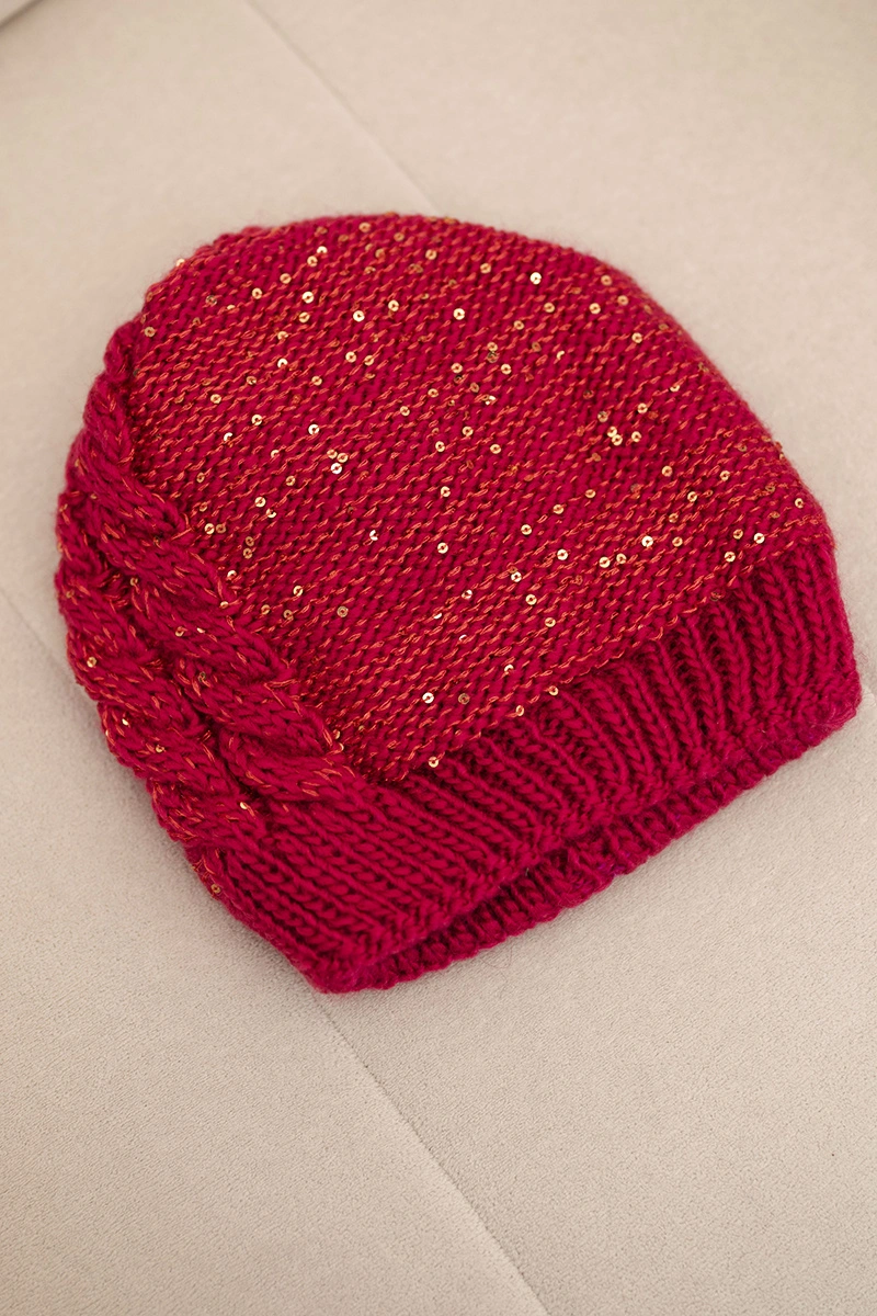 Czapka damska Amira K359 fuksja 3 Czapka damska Amira K359 fuksja - obrazek 3